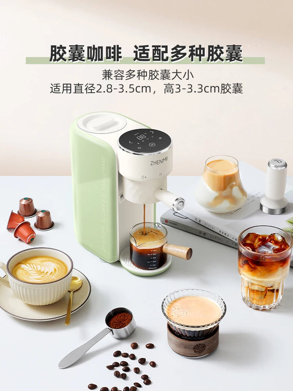 Italian Portable Coffee Machine Semi-Automatic Household Small Mini Espresso Tea Drinking Machine Americano