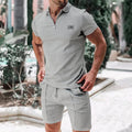 Men's European Style Suit Set - Summer Solid Color | SAMAG