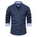 Casual Versatile Design European Size Long-Sleeved Shirt | SAMAG