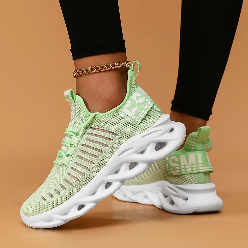 Women Casul Sprts Shoes Breathable Running Sneakers Outdoor Light Comfortable Mesh Walking Shoes for Women Athletic Tenis Shoes