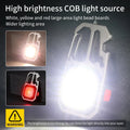 Ultra Small Mini LED Light Rechargeable Keychain Light Outdoor Camping COB Work Light Portable Pocket Wrench Screwdriver