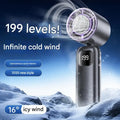 JPNPL 3000mah Electric Fan Portable Turbo Fan Rechargeable Cooling Handheld Desktop Dual-Purpose Air Conditioner for Camping