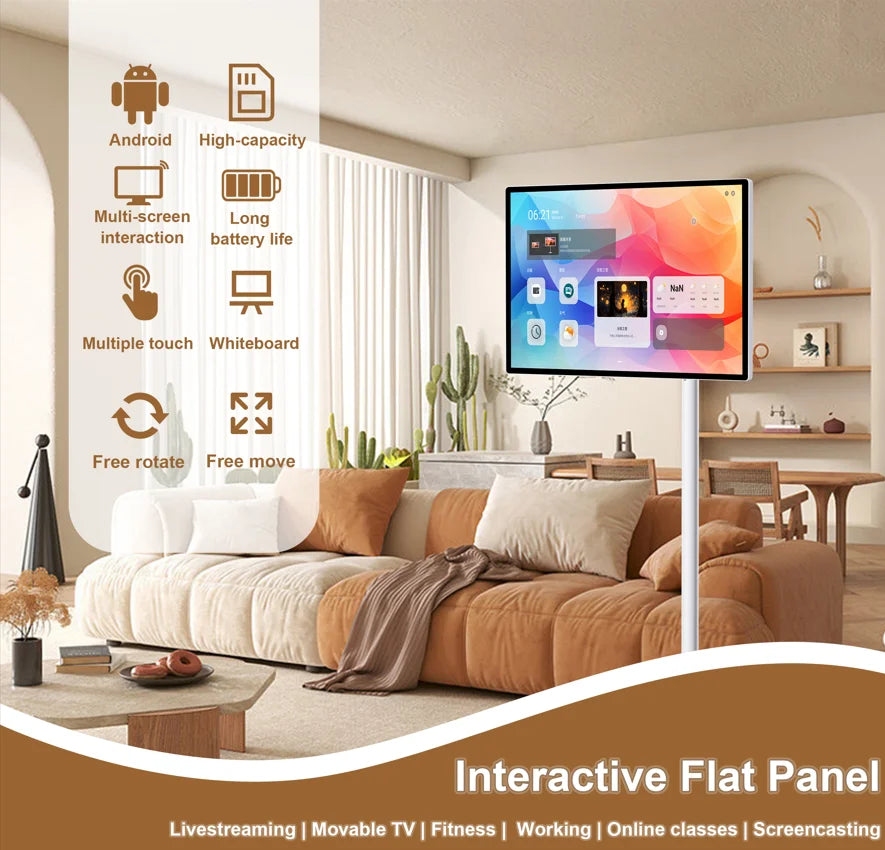 Portable WiFi Touch Screen Android TV for Multi-Scenario Use