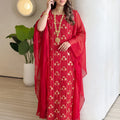 Fashion Dubai Women Sequins Embroidery Caftan Long Dress | SAMAG