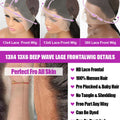 30 40 Inch Loose Water Wave 13x6 Lace Front Human Hair Wig Brazilian Deep Wave 13x4 360 HD Lace Frontal Wig Curly Wigs For Women