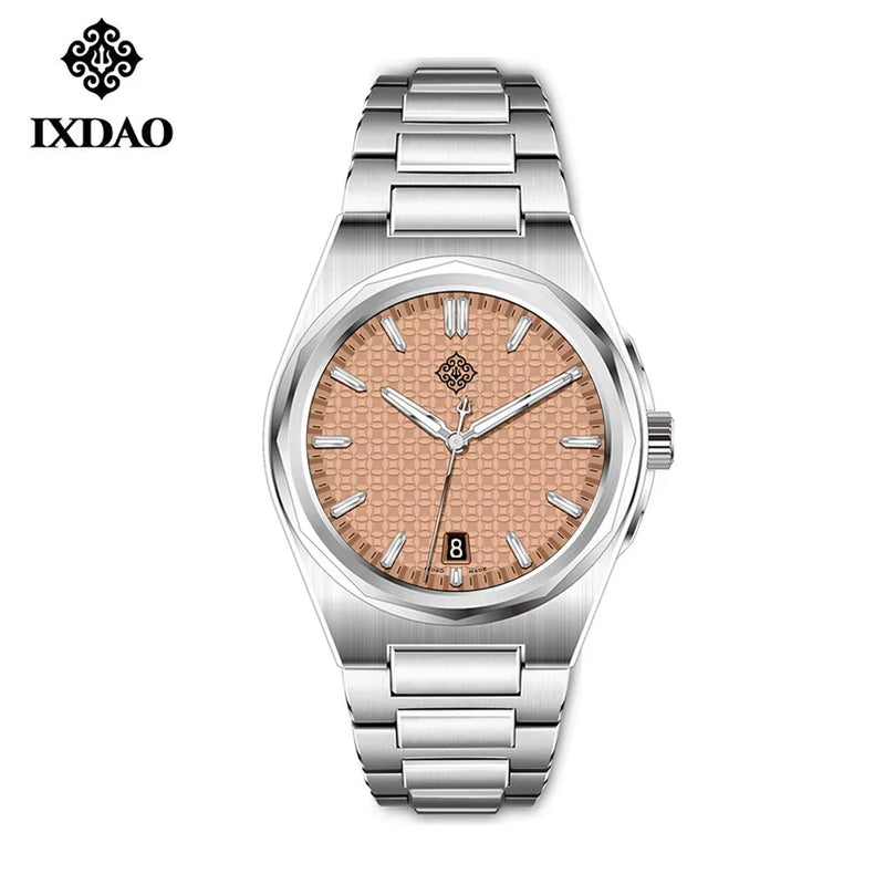 IX&DAO 2026 New 37mm Warrior Men's Automatic Mechanical Watch PT5000 Movement Sapphire Stainless Steel Waterproof 10Bar BGW9