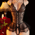 Sexy Lingerie Women Crotchless Porn Babydoll extreme Mini Dress Sex Underwear Hot Romantic Lace Bodysuit Erotic Costumes 2025