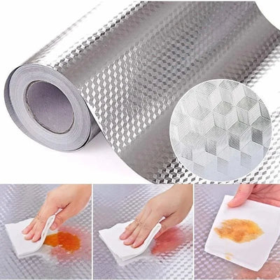 Kitchen Wallpaper Stickers Self Adhesive Aluminum Foil | SAMAG