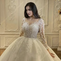 Elegant Lace Appliques Women Wedding Dresses A - Line - View 3 | SAMAG