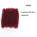 Sleek Afro Kinky Bulk Synthetic Hair Black for Braiding Twist Dreadlock African Braids Hair 36 Inch Long-lasting Color