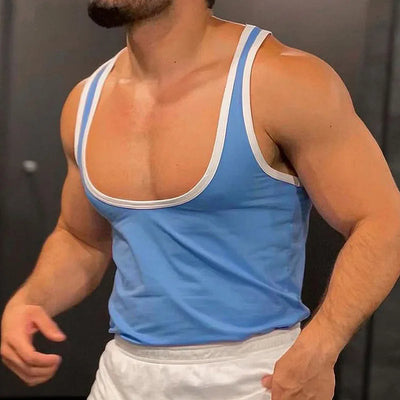 Summer Men's Skinny Gym Tank Tops Leisure Popular | SAMAG