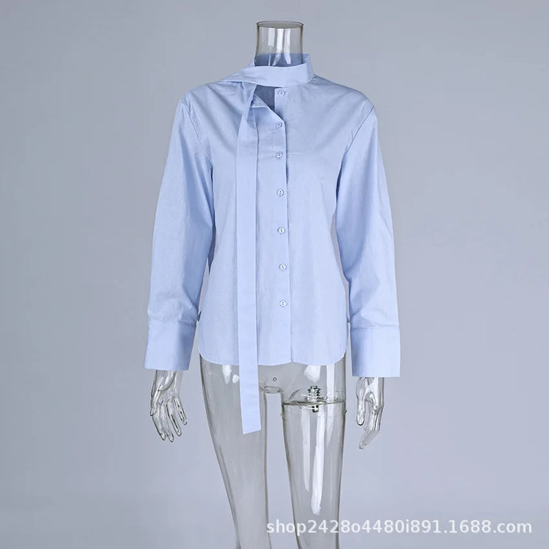 Women's 100% Cotton Floating Ribbon Back Lace Up Cardigan - View 12 | SAMAG