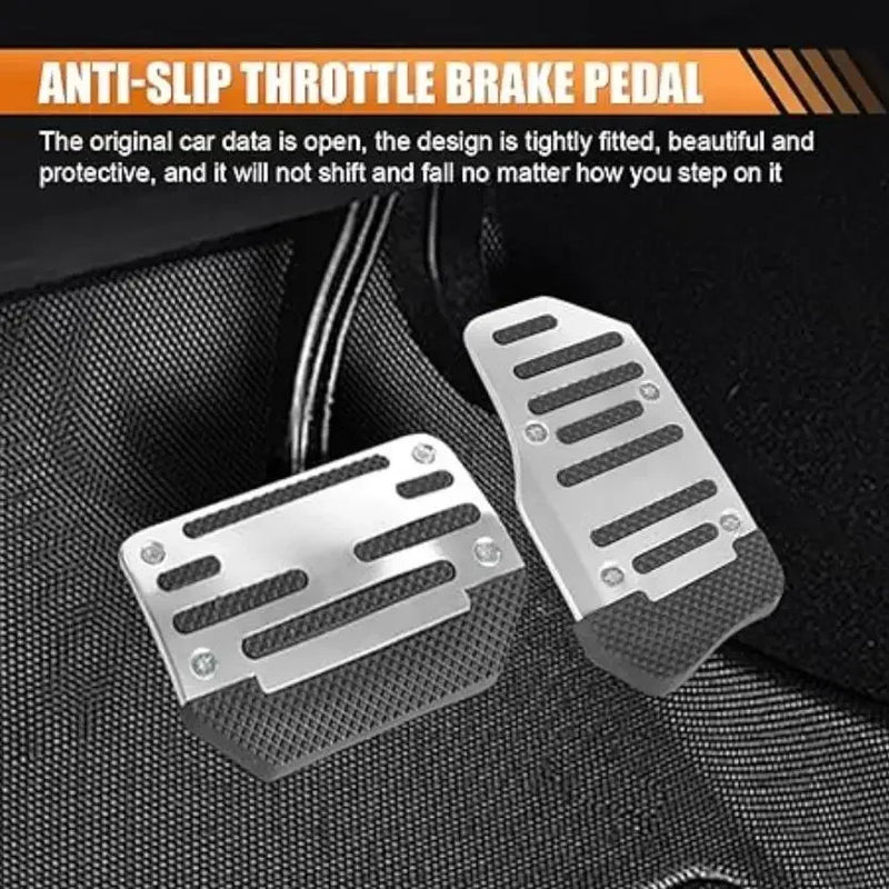 Accelerator pedal cover, anti-skid pedal, brake kit, automatic transmission car pedal, universal aluminum alloy car parts
