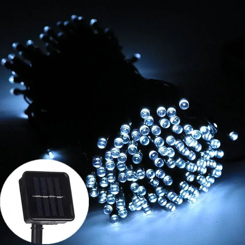 LED Solar Lights Outdoor Waterproof Fairy Garland Lights Christmas Party Halloween Decorations Solar Lights Garden Decoration