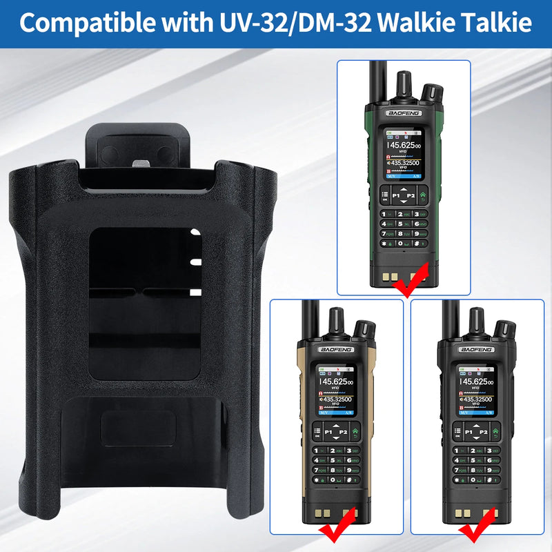 Original Baofeng UV-32/DM-32 Walkie Talkie Belt Clip Carry Holster Case For UV32/DM32 Two Way Ham Radio Accessories For Outdoor