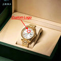 New Men Customized 904L Steel Automatic Mechanical Watch 40mm Luxury Clock Fashion 10bar Waterproof Date Watch For Man Adjustabl