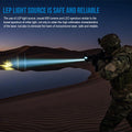 Trustfire T45R Powerful LEP Tactical Flashlight Hunting 21700 Rechargeable Lighting Torch 1695M Beam Range Military Self Defense