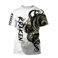 Tentacle Organism Pattern T - Shirt For Men Retro Ocean - View 12 | SAMAG