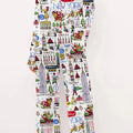 Extra Long Sleep Set Pajama, Casual Printed Fashion Pajama, Adult Comfortable Soft Pajama, Men's Winter Striped Sleepwear