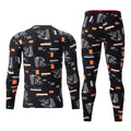2-Piece Men's Warm Suit For Autumn And Winter Youth Fashionable Plus Size Comfortable Casual Sports And Trendy Interior