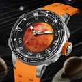 PINDU Design Original New Brand Wristwatches Miyota 8215 Planet Theme Series Mechanical Watch Men's Curved Mirror | SAMAG