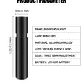 Mini Telescopic Zoom Flashlight 3 Light Mode Torch USB Rechargable Waterproof Powerful Flashlights Outdoor Portable Torch Lamp