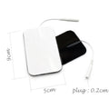 10Pcs 2mm Plug Non-woven Fabric Reusable Self Adhesive Electrode Pads Conductive Gel Pad Body Digital  Massager