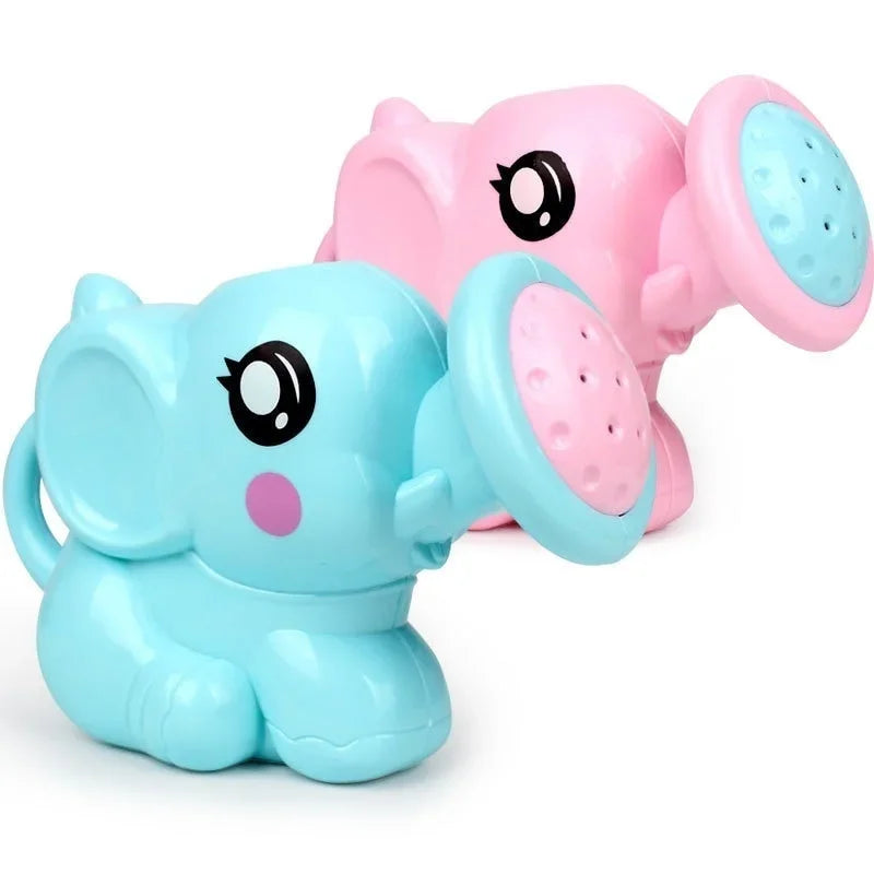 Baby Cartoon Elephant Shower Cup Newborn Child  Shampoo    Water Spoon Bath  2 Color