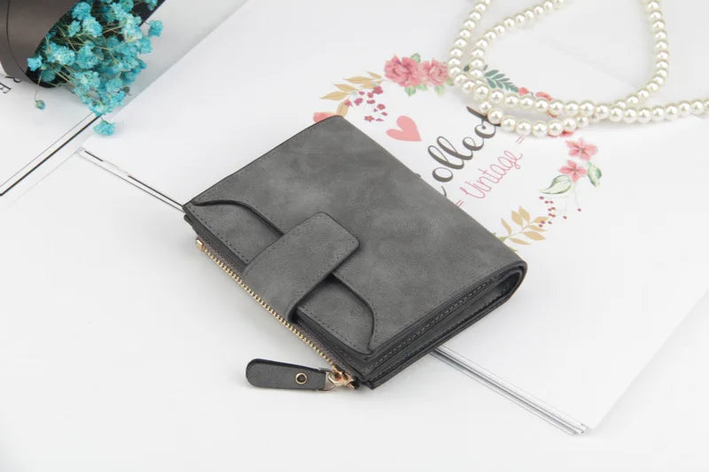 Luxur Leather Women's Wallet Large-capacity Multi-card Slots Slim Coin Pocket Purse Cards Holders Wallet for Woman