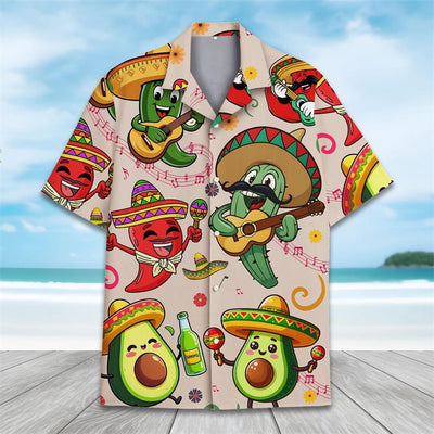 Hawaiian Men Shirt Animal parrot Graphic 3d For Summer | SAMAG