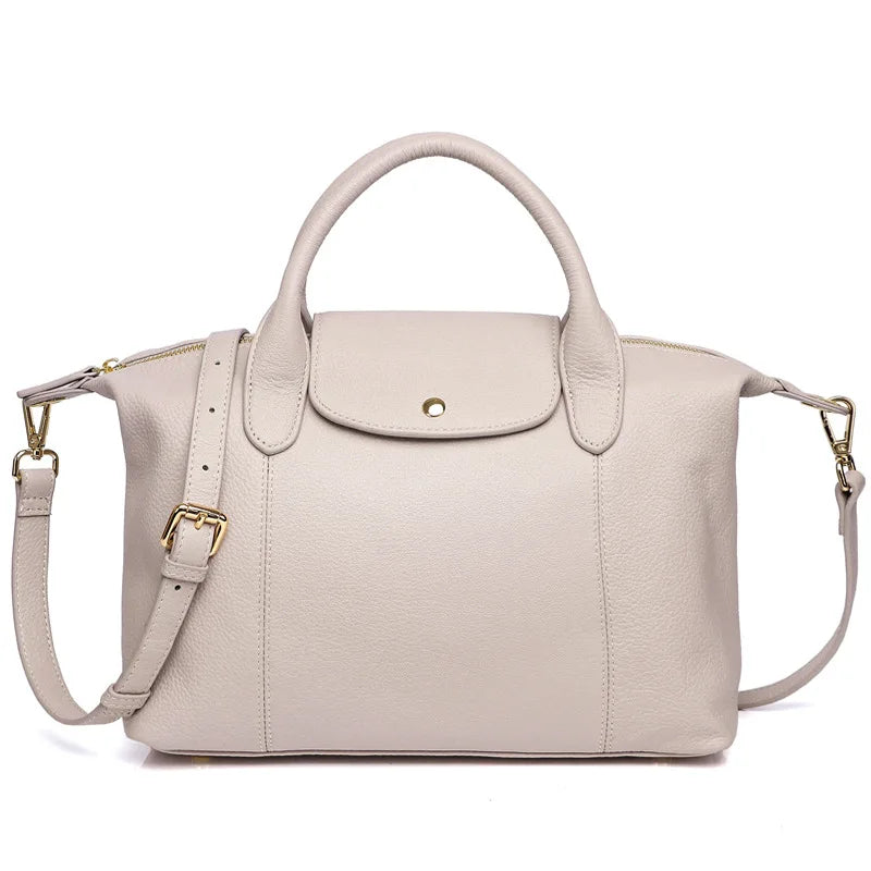 Fashion Women's Boston Bag High Quality Genuine Leather Shoulder Bag Large Capacity Crossbody Bag Designer Luxury Handbags