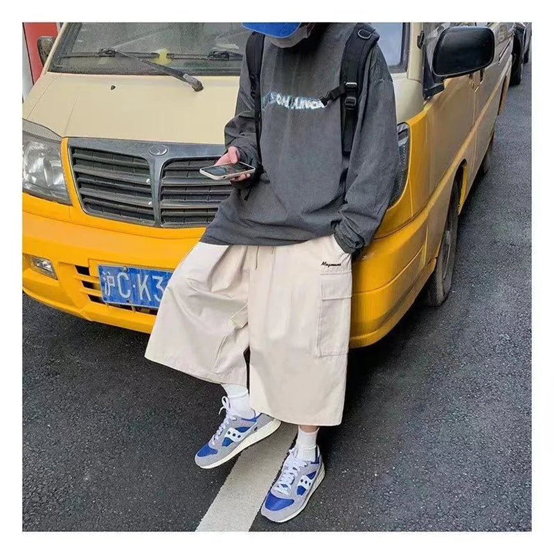 Cool Summer Hip Hop Cargo Shorts for Men's Slim Loose Ins | SAMAG