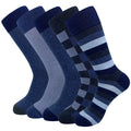 5 Pairs Men's Dress Socks Plus Large Size， Combed Cotton | SAMAG