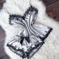 Sexy Lingerie Women Sleep Wear Camisole Bow Shorts V-Neck | SAMAG