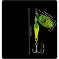 Rotating Metal Spinner Fishing Lures 9g Sequins Iscas | SAMAG