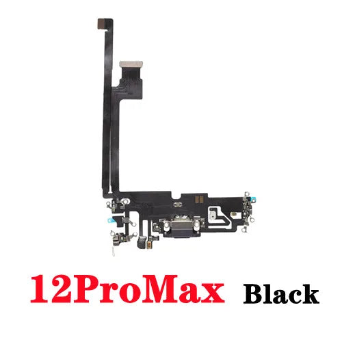 1pcs Charging Port Flex Cable For iPhone 14 11 12 13 Pro Max SE2 USB Charger Dock Connector With Microphone  Ribbon Repair