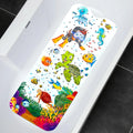 1pc Cartoon Extra Long Bathtub Mat 40x100cm Non Slip Bath Mat for Bathroom Tubs Shower Mats with Suction Cups & Drain Holes