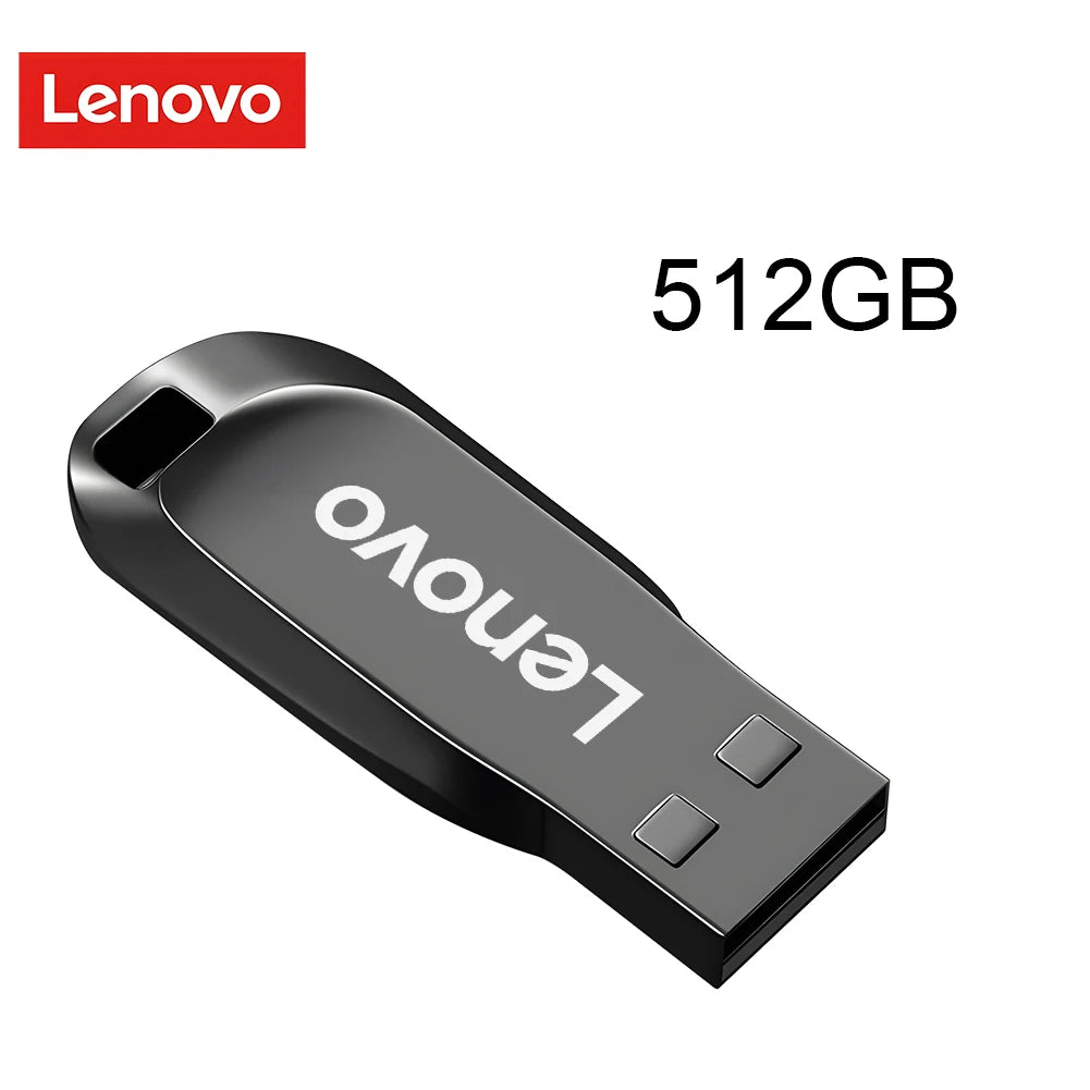 Lenovo High Speed USB 3.0 Flash Drives 512GB Multiple Capacities Metal Pendrive Memory Stick For Phone Computer Storage U Disk
