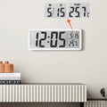 LCD Screen Digital Wall Clock Time Week and Temperature Display Electronic Clock Modern Desktop Alarm Clock Bedroom Home Decor