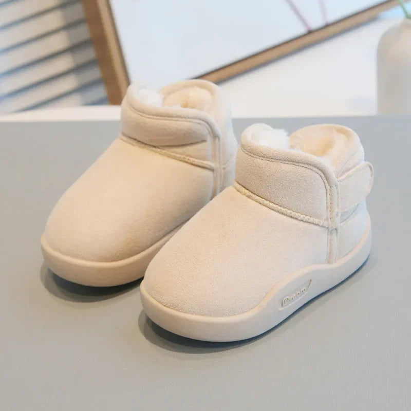 Winter Baby Girl Shoes New Toddler Snow Boots Children Infant Plush Warm Kids Short Boots Boys Cotton Shoes Size 15-24