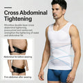 Sleeveless Body Shaper Vest for Men, Mesh Invisible Cross Compression Undershirt,Tummy Control Slimming Shapewear for Beer Belly