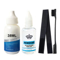 Waterproof Wig Adhesive Invisible Lace Glue for Toupee Frontal Closure Hair Replacement with Ghost+Remover Hair Bonding Solution