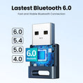 USB Bluetooth Adapter, 6.0 Dongle for PC Windows 11/10/8.1, Receiver & Transmitter for Keyboard/Mouse - Visuel 3 | SAMAG