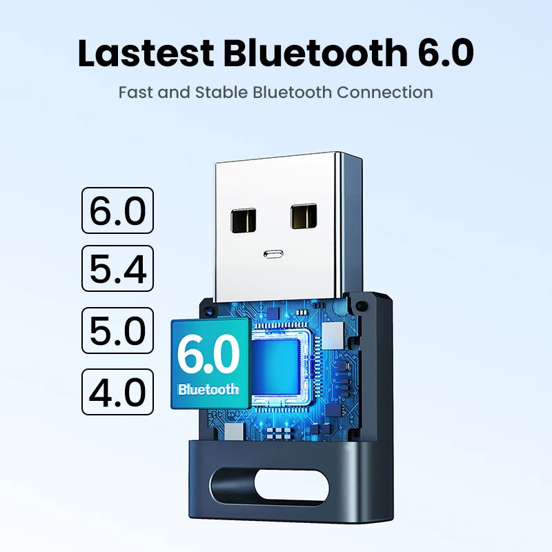 USB Bluetooth Adapter, 6.0 Dongle for PC Windows 11/10/8.1, Receiver & Transmitter for Keyboard/Mouse - Visuel 3 | SAMAG