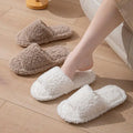 Casual Fluffy Women's Slippers Home Luxury Designer Woman Shoes Flats Fashion Fuzzy Fur Slides New Winter Plush Elegant Footwear