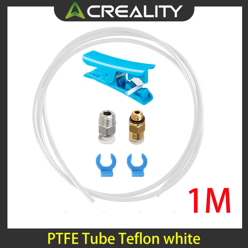 CREALITY Bowden PTFE Tubing white for 1.75mm Filament With PC4-M6 Fittings PC4-M10 Pneumatic For Ender 3/ Pro Ender 5/Pro CR-10/
