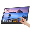 14inch Ultra-thin Portable Monitor Touch 1200P IPS USB-C HDMI External Second Screen for Laptop PC Cell Phone Switch PS4/5 Xbox
