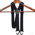 Non Slip Garter Belt Elastic Suspenders with 3 Clips 4cm Wide Adjustable Plastic Triangle Buckle Unisex Sport
