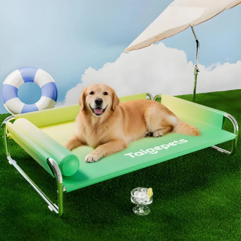 Stainless Steel Dog Bed Washable Elevated Dog Bed Pet Furniture Long-Lasting Cooling for Large Dogs