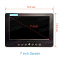 LEADSTAR D768 7 inch Portable TV DVB-T2 ATSC ISDB-T tdt DTT Digital and Analog mini small Car TV Television Support TF H.265 AC3